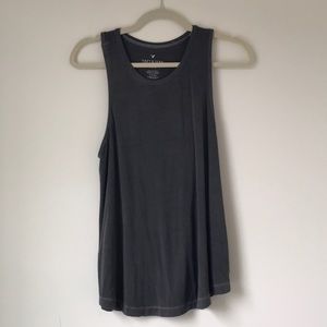Dark grey soft & sexy american eagle tank top